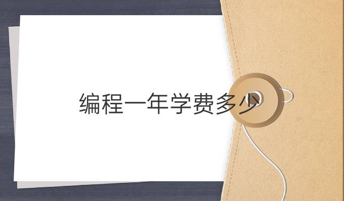 编程一年学费多少
