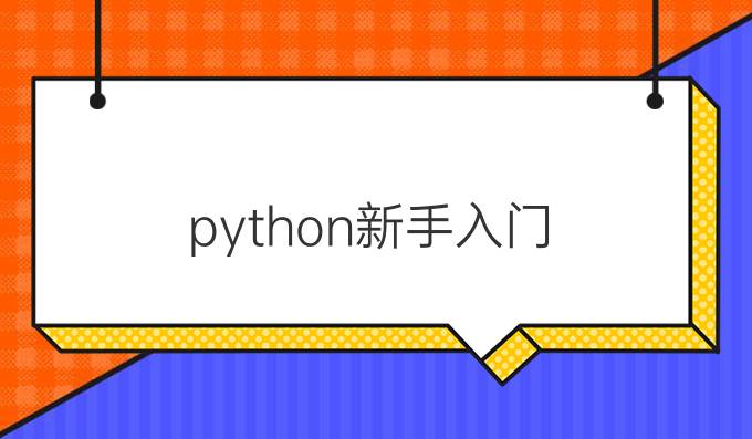 python新手入门