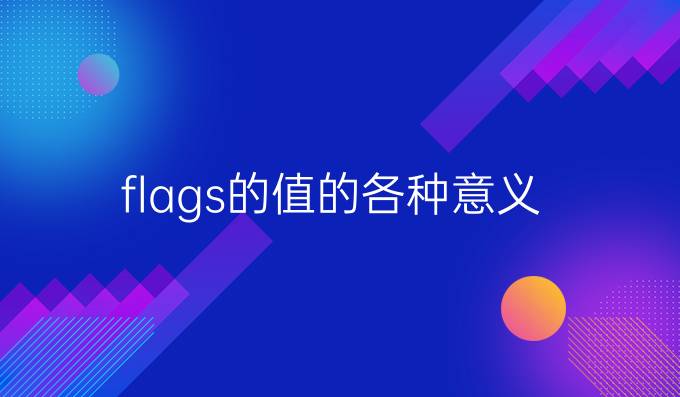 flags的值的各种意义