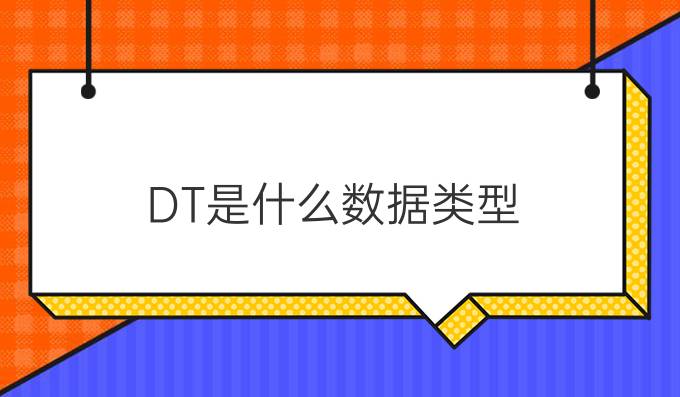 DT是什么数据类型