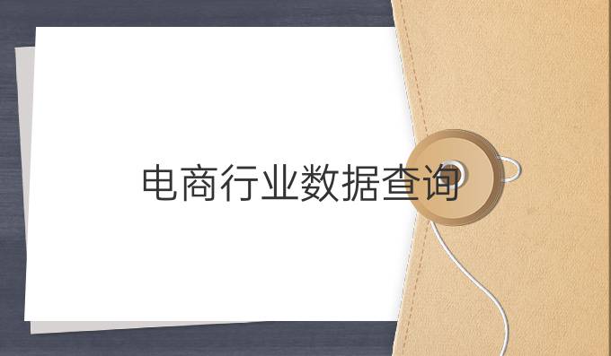 电商行业数据查询