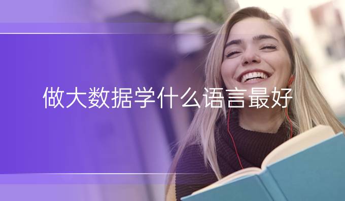 做大数据学什么语言最好