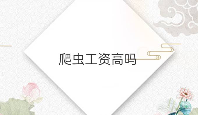 爬虫工资高吗