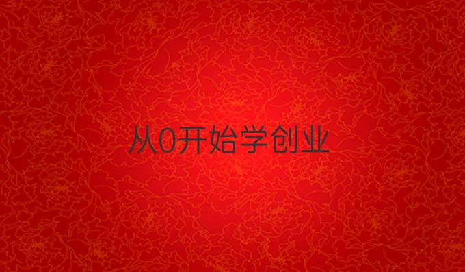 从0开始学创业