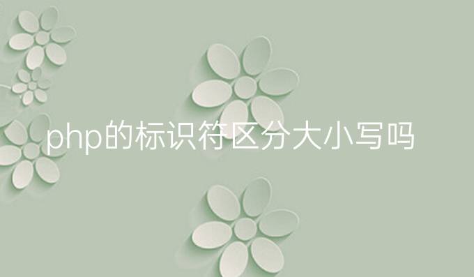 php的标识符区分大小写吗
