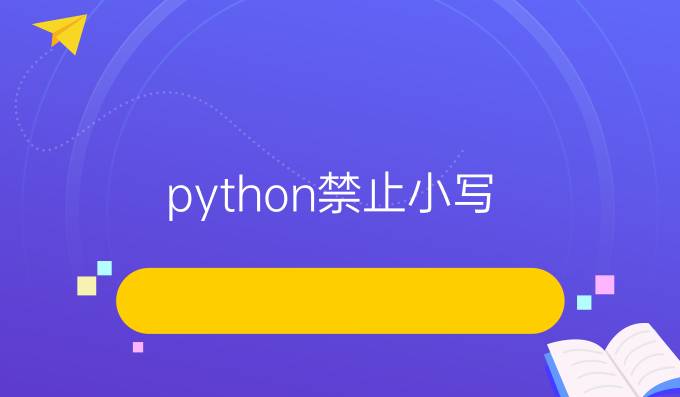 python禁止小写