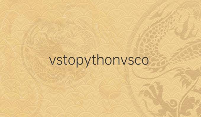vstopythonvscode