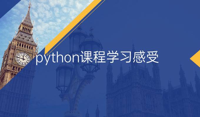 python课程学习感受