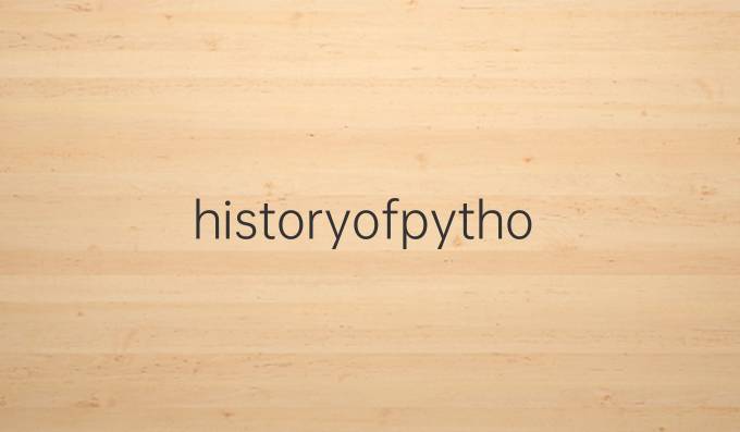 historyofpython