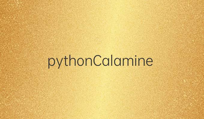 pythonCalamine