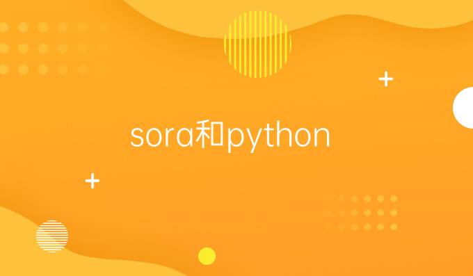 sora和python
