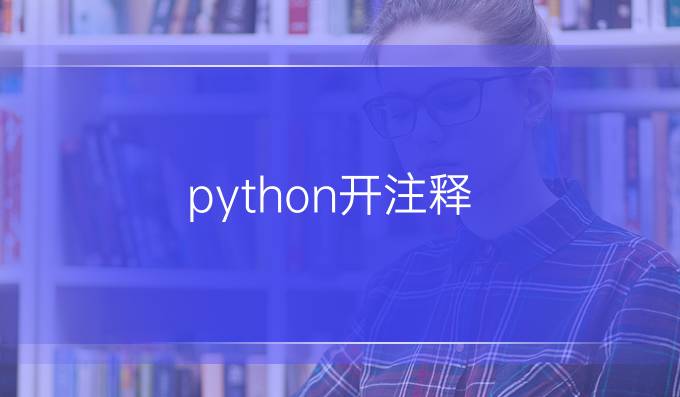 python开注释
