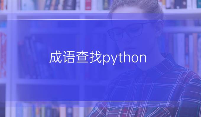 成语查找python