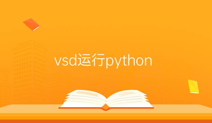 vsd运行python