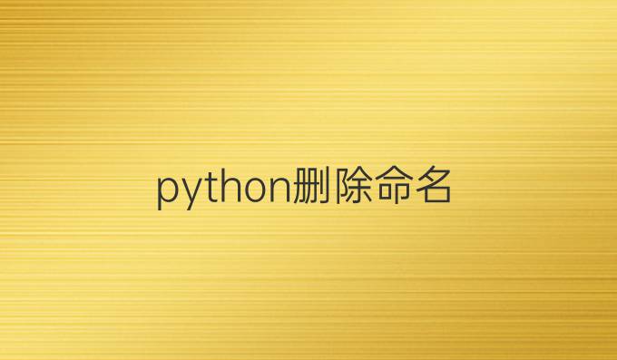 python删除命名