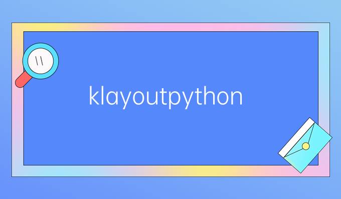 klayout python