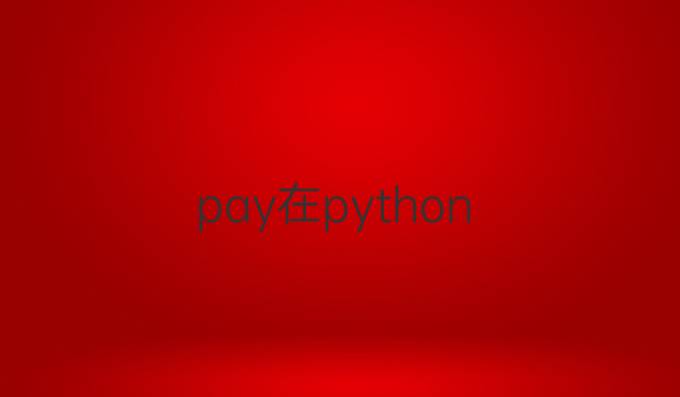 pay在python