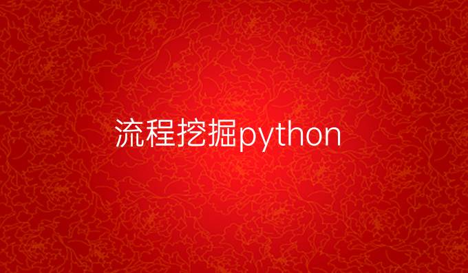 流程挖掘python