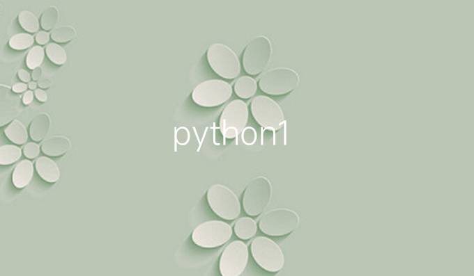 python .1