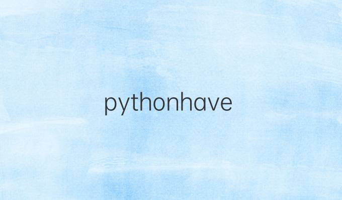 python have