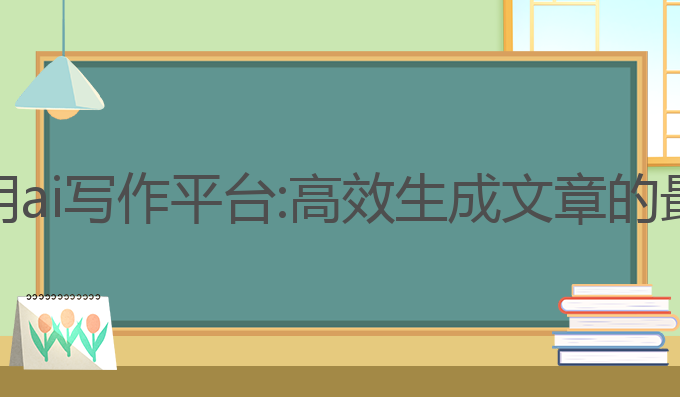 电脑怎么使用ai写作平台:高效生成文章的最佳功能选择